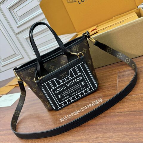 LV M12099 REVERSIBLE Neverfull Bandoulière Inside Out BB