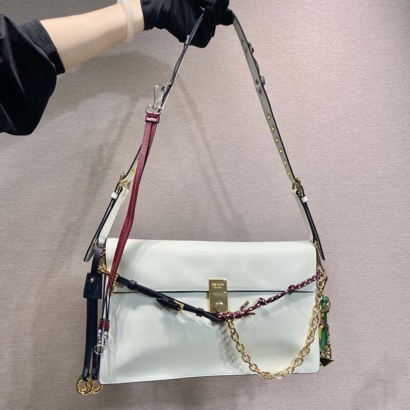 PRADA🎉新品🎉1BD378大号🎉🎉白色