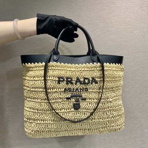 PRADA🎉新款托特编织包🎉1BG499大号🎉🎉