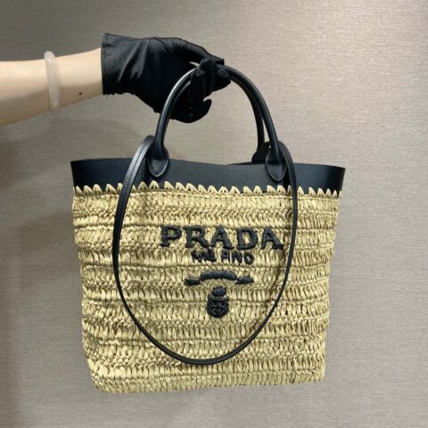 PRADA🎉新款托特编织包🎉1BG500中号🎉🎉