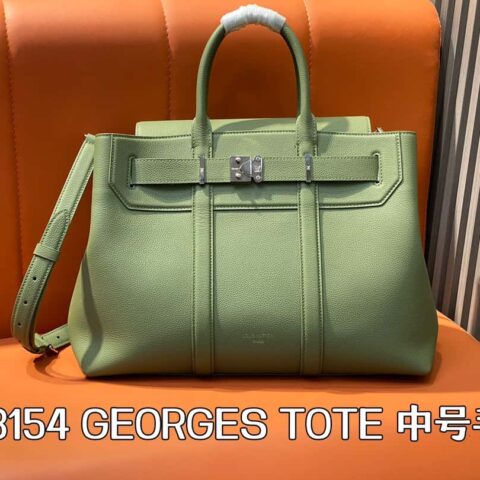 【原单精品】M23154灰绿 男包手提包公文包系列 GEORGES TOTE 中号手袋