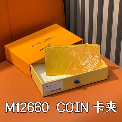 【原单精品】M12660黄花丝印 卡包钱包系列 当季新款COIN 卡夹