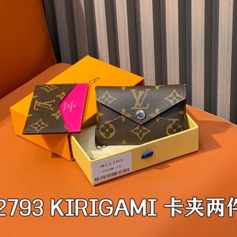 【原单精品】M12793老花梅红 卡包钱包系列 KIRIGAMI 卡夹两件套