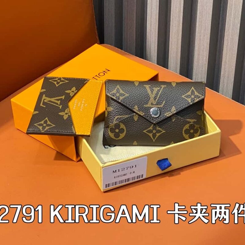 【原单精品】M12791老花黄色 卡包钱包系列 KIRIGAMI 卡夹两件套
