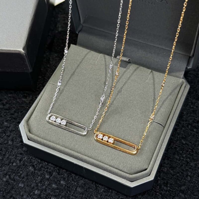 ❗️新品❗️ ☀️Messika梅西卡三钻满钻项链 ☀️