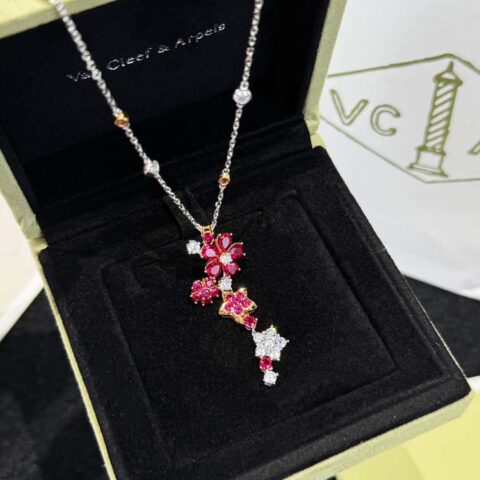 ❗️新品 ☀️Van Cleef &Arpels 仲夏夜之梦梵克雅宝Folie des Pres 项链 ☀