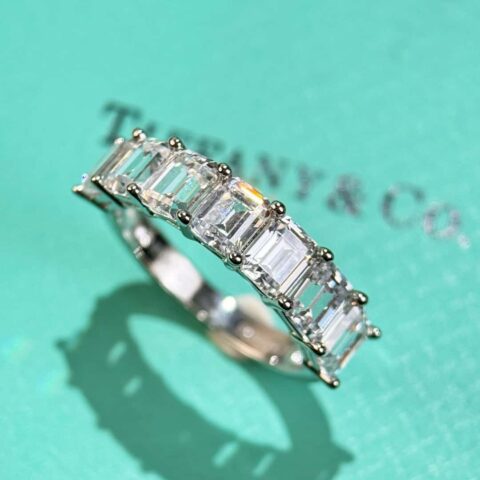 ❗️新品❗️ 新款☑️TIFFANY&Co. 单排方钻戒指