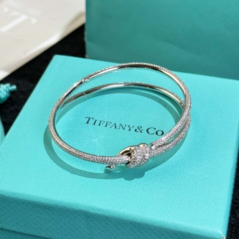 ❗️新品❗️ TIFFANY&Co.蒂芙尼Knot系列蝴蝶结满钻手镯