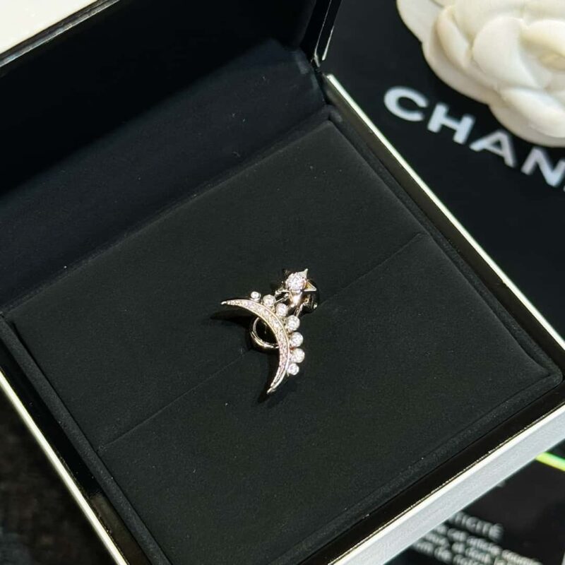 ❗️新品❗️☀️（单只） ☀️新款☑️ 香奈儿流星系列LUNE月亮星星耳夹耳钉耳环 ☀️