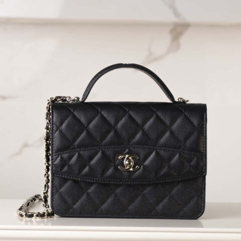 𝐂𝐡𝐚𝐧𝐞𝐥 𝟐𝟓𝐜 mini双肩包 黑金🖤AP4406