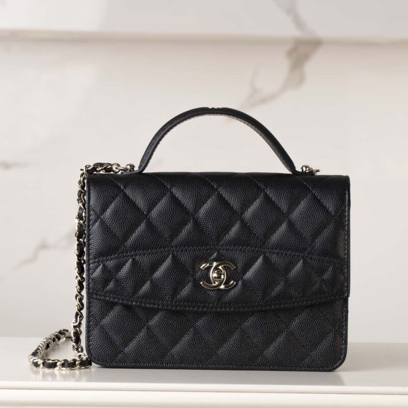 𝐂𝐡𝐚𝐧𝐞𝐥 𝟐𝟓𝐜 mini双肩包 黑金🖤AP4406