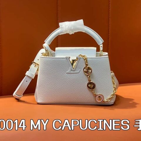 【原单精品】K00014白色全皮 链条款cap那英款系列 个性化订制 MY CAPUCINES 手袋