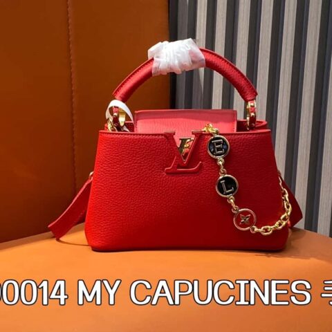 【原单精品】K00014红色全皮 链条款cap那英款系列 个性化订制 MY CAPUCINES 手袋