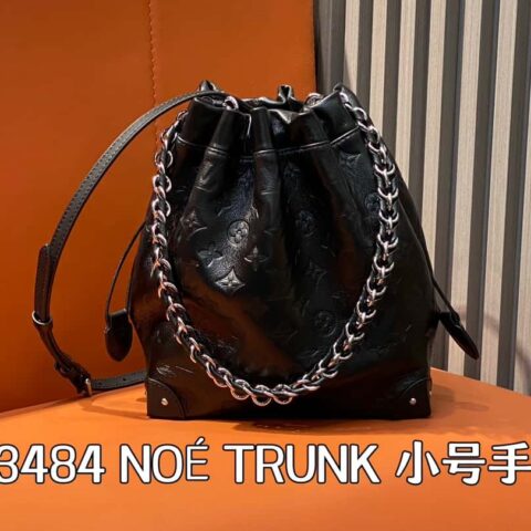 【原单精品】M13484黑色羊皮 水桶包系列 NOÉ TRUNK 小号手袋 2025 Cruise 早春系列重绎经典Noé手袋