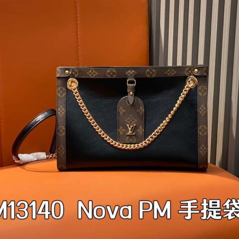 【原单精品】M13140黑色/老花 托特包系列 Nova PM 手提袋