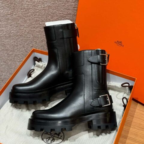 HERMES 217 Jaimy 及踝靴 黑色/Noir 小牛皮/calfskin