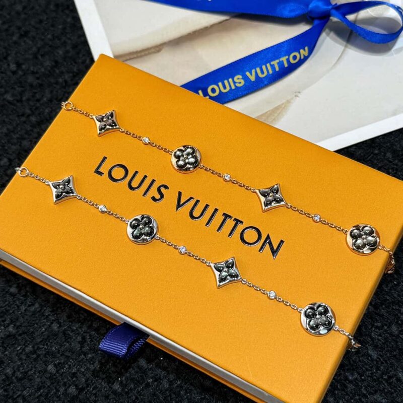 Louis Vuitton 路易威登COLOR BLOSSOM BB MULTI-MOTIF菱形灰贝LV手链