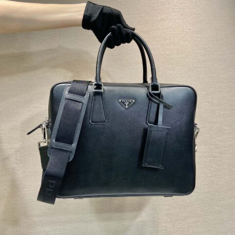 PRADA经典款公文包 0891黑色
