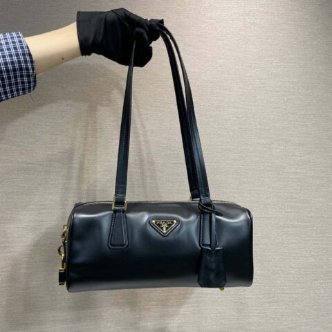 PRADA🎉挂锁女款🎉1BB127新品🎉🎉黑色