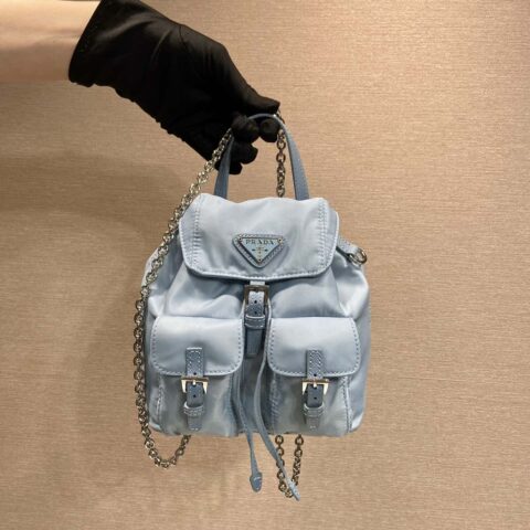 PRADA🎉迷你小背包🎉1BH029升级版🎉🎉蓝色