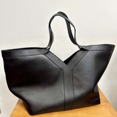 YSL🆕𝗪𝗛𝗬 𝗧𝗢𝗧𝗘托特包🔥817602全皮黑色