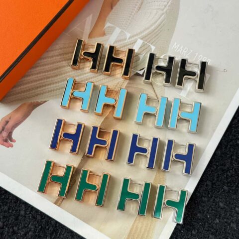❗️新品❗️ 新款☑️ 爱马仕HERMES字母H耳钉耳环