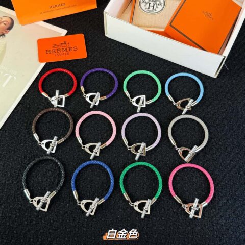 ❗️新品❗️银色 新款☑️ 爱马仕HERMES Etrier马蹄手镯手链