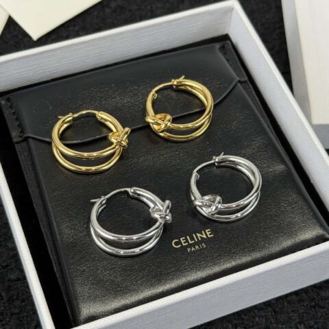 ❗️新品❗️ ☀️新款☑️ CELINE塞琳麻花耳环耳钉 ☀️