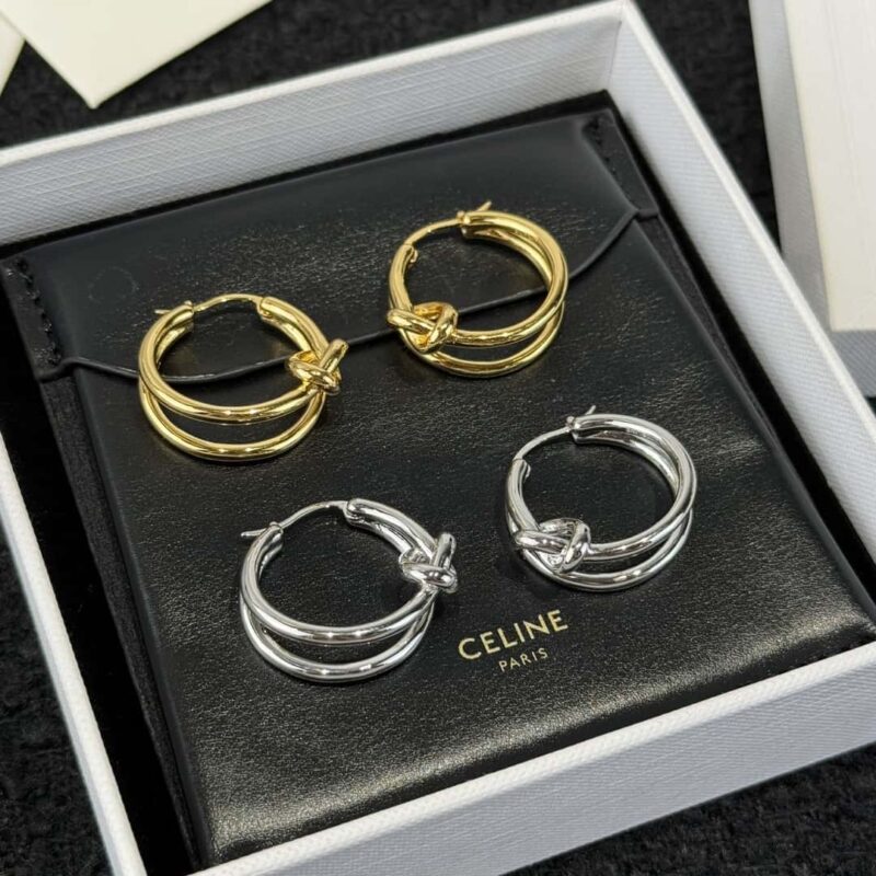 ❗️新品❗️ ☀️新款☑️ CELINE塞琳麻花耳环耳钉 ☀️