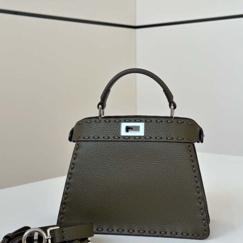 FENDI peekaboo 全新系列I see you petite 款号80133As绿色