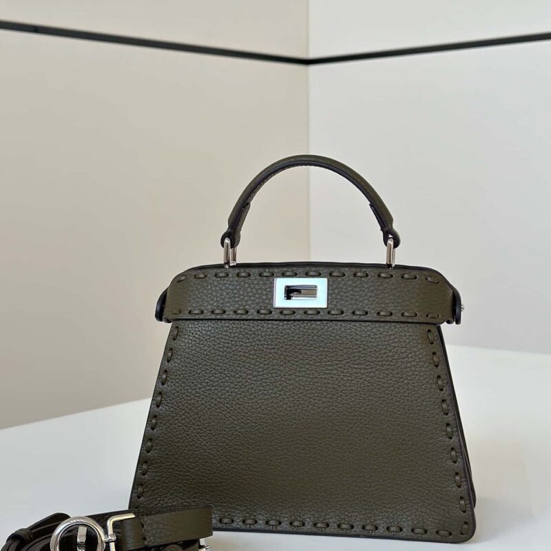 FENDI peekaboo 全新系列I see you petite 款号80133As绿色