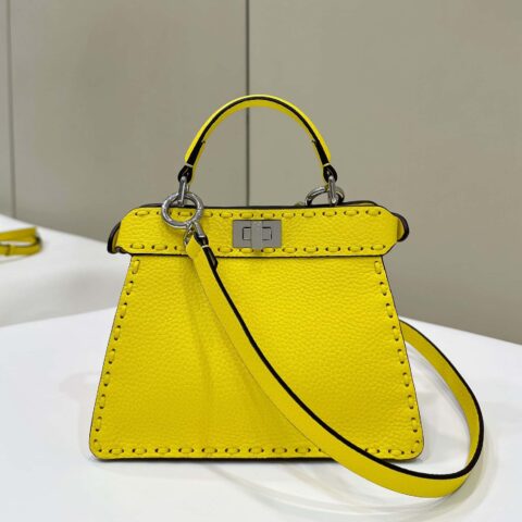 FENDI peekaboo 全新系列I see you petite 款号80133As黄