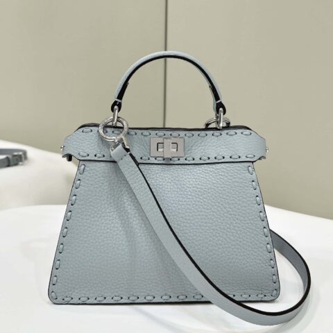 FENDI peekaboo 全新系列I see you petite 款号80133As雾霾蓝