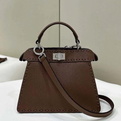 FENDI peekaboo 全新系列I see you petite 款号80133As咖色