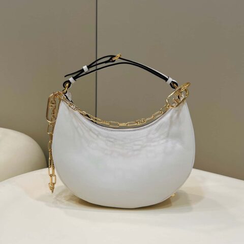 FENDI Fendigraphy腋下包 款号：80056m白色