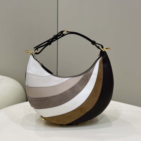 FENDI Fendigraphy腋下包 款号：80056m拼色