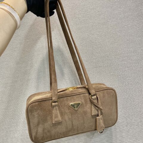 PRADA🎉新款中古🎉1BB116麂皮🎉🎉