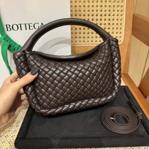 BV 小号Cobble手提包 805739巧克力棕