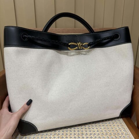 BV 大号Andiamo手提包 786194黑色拼布