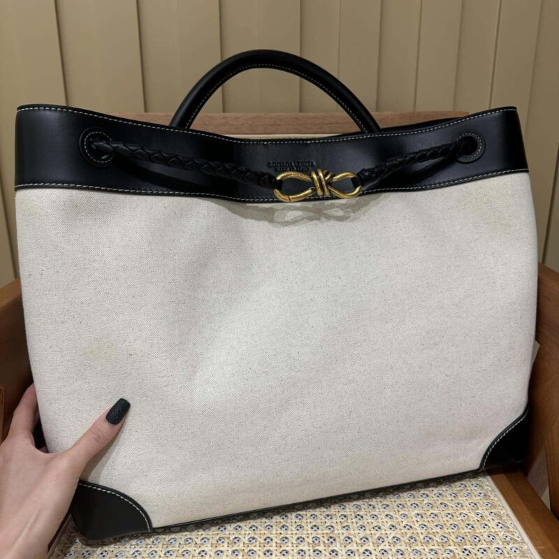 BV 大号Andiamo手提包 786194黑色拼布