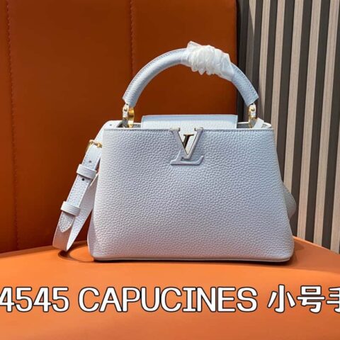 【原单精品】M24545浅蓝 全皮cap那英款系列 CAPUCINES 小号手袋 M24727