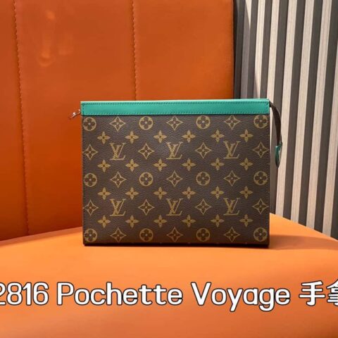 【原单精品】M12816老花绿色 手包手拿包