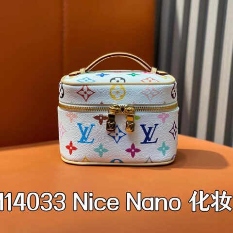 【原单精品】M14033白彩 迷你号化妆包系列 Nice Nano 化妆包