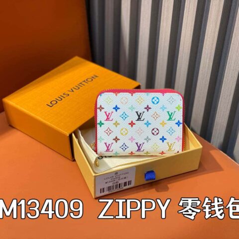 【原单精品】M13409白彩 单拉链短款钱包系列 ZIPPY 零钱包