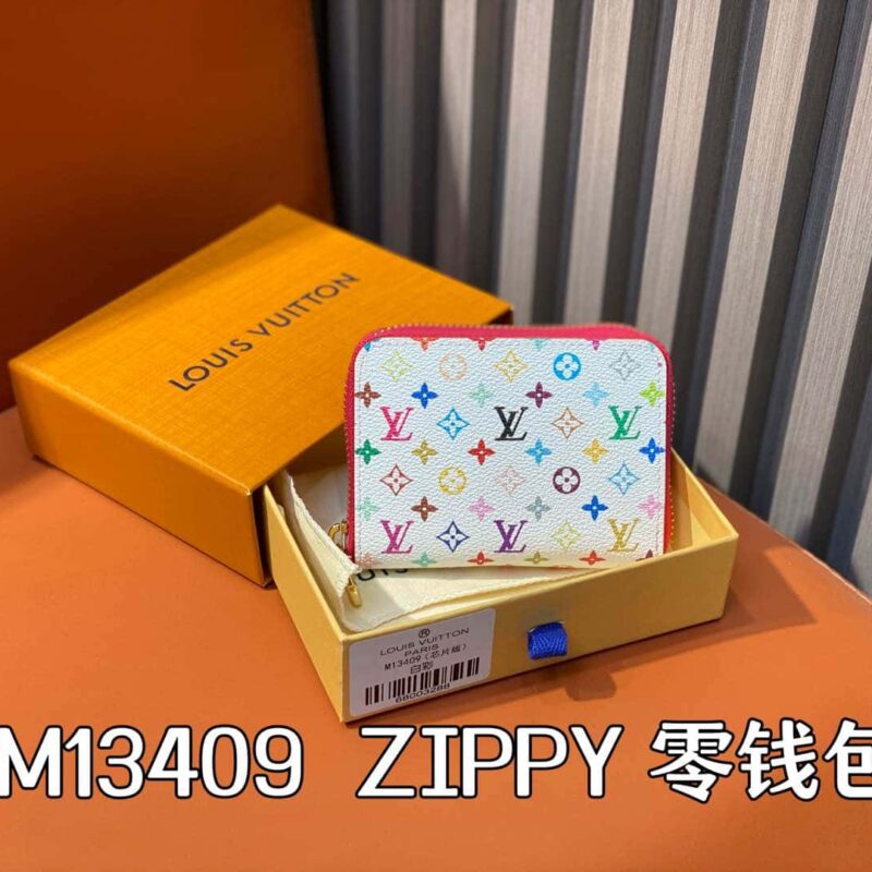 【原单精品】M13409白彩 单拉链短款钱包系列 ZIPPY 零钱包