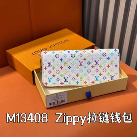 【原单精品】M13408白彩 单拉链钱包系列 Zippy拉链钱包