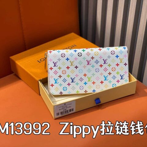 【原单精品】M13992白彩 单拉链钱包系列 Zippy 拉链钱包