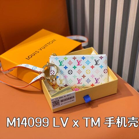 【原单精品】M14099白彩 手机壳零钱包 当季新款 LV x TM 手机壳