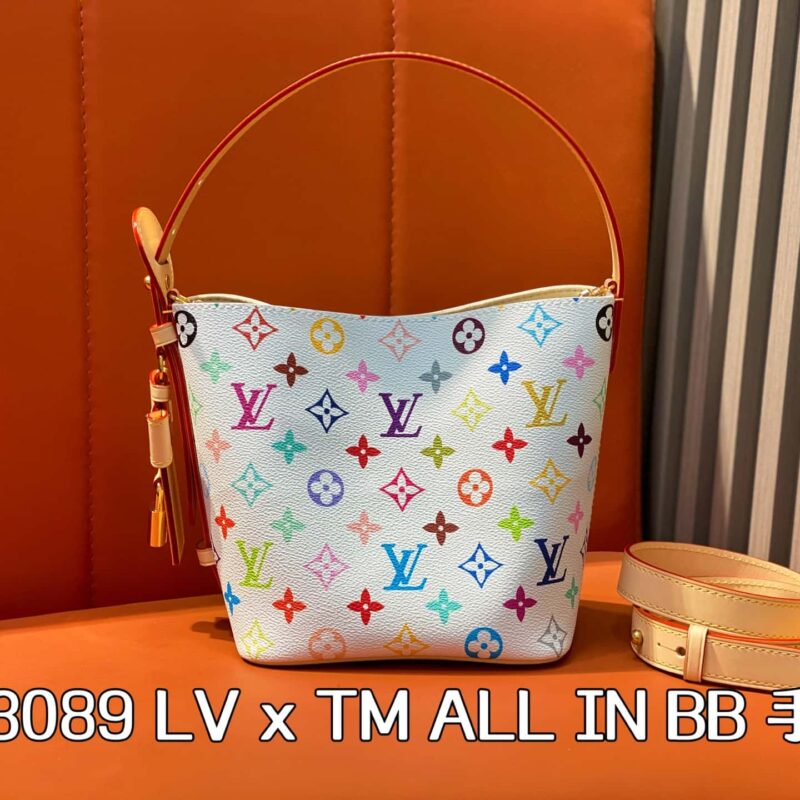 【原单精品】M13089白彩 水桶包系列 LV x TM ALL IN BB 手袋