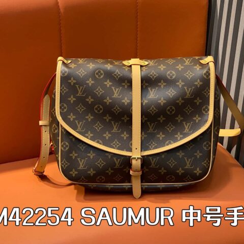 【原单精品】M42254老花 双子星中号手袋 SAUMUR 中号手袋 款M42254双子星包中号